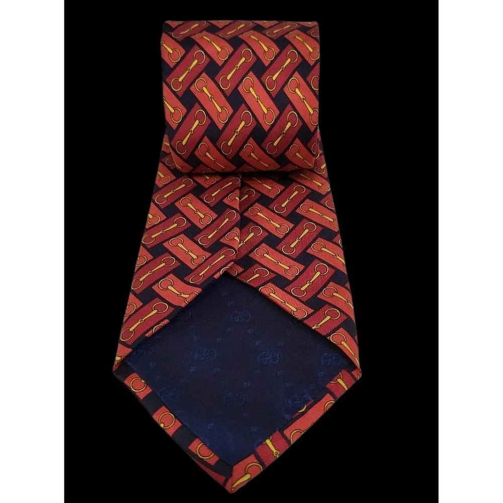 Authentic Gucci‎ 100% Silk Made in Italy Tie